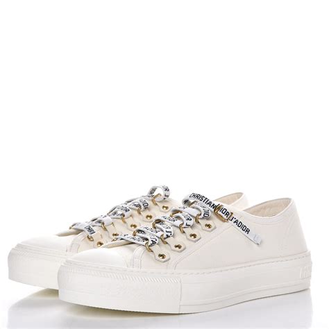 dior grey and white sneakers|christian dior white canvas sneakers.